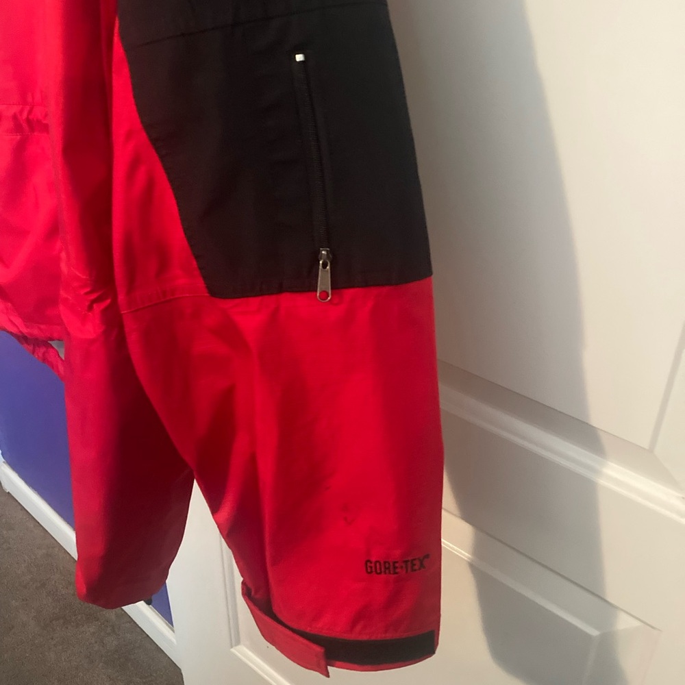 The North Face Red and Black Waterproof Hooded Jacket - Picture 2 of 6